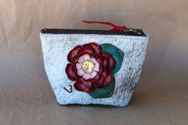 Mini Cowhide Makeup Bag