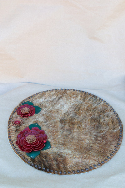 18" Cowhide Centerpiece