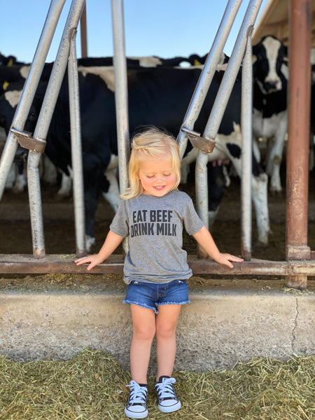 'Eat Beef Drink Milk' Toddler Unisex Fit Tee - SOLD OUT